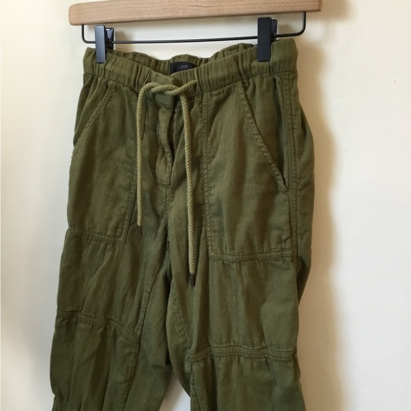 J. Crew Green Cotton Cargo Pants - Picture 6 of 6